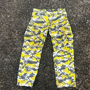 Men's Camouflage Pants - Yellow and Gray
